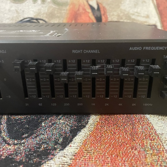 VIntage 1985 COUSTIC Graphic Audio Frequency Equalizer HEQ 7005A 10 Band - Picture 4 of 10